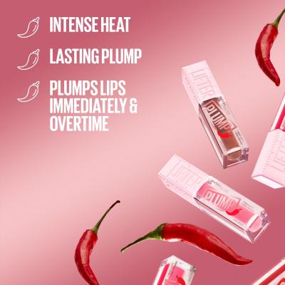 Maybelline Lifter Plump Luciu de buze pentru femei 5,4 ml Nuanţă 001 Blush Blaze