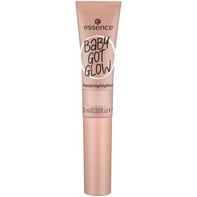 Essence Baby Got Glow Liquid Highlighter Iluminator pentru femei 10 ml Nuanţă 10 Sassy In Silk