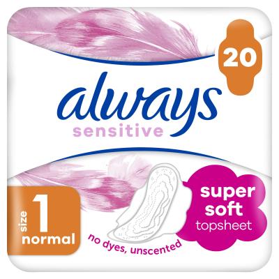 Always Sensitive Normal Plus Absorbant pentru femei Sada