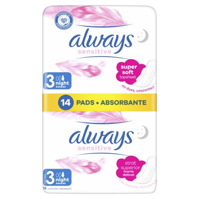 Always Sensitive Night Absorbant pentru femei Set