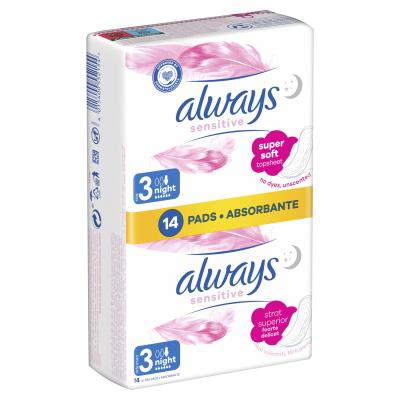 Always Sensitive Night Absorbant pentru femei Set