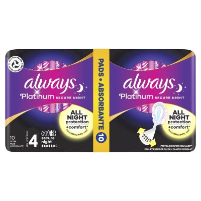 Always Platinum Secure Night Absorbant pentru femei Set