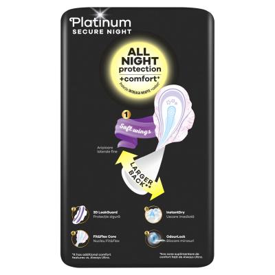 Always Platinum Secure Night Absorbant pentru femei Set