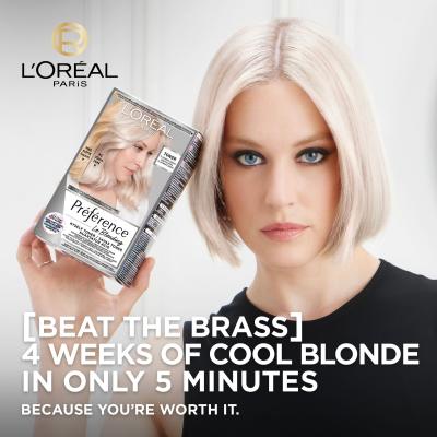 L&#039;Oréal Paris Préférence Le Blonding Toner Vopsea de păr pentru femei 60 ml Nuanţă Platinum Ice