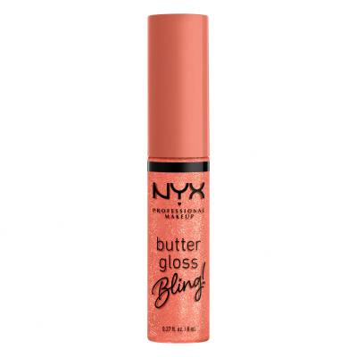 NYX Professional Makeup Butter Gloss Bling Luciu de buze pentru femei 8 ml Nuanţă 02 Dripped Out