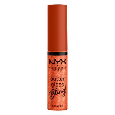 NYX Professional Makeup Butter Gloss Bling Luciu de buze pentru femei 8 ml Nuanţă 06 Shimmer Down