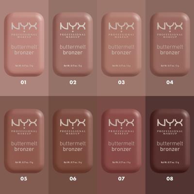 NYX Professional Makeup Buttermelt Bronzer Bronzante pentru femei 5 g Nuanţă 05 Butta Off