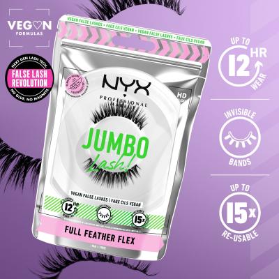 NYX Professional Makeup Jumbo Lash! Full Feather Flex Gene false pentru femei 1 buc