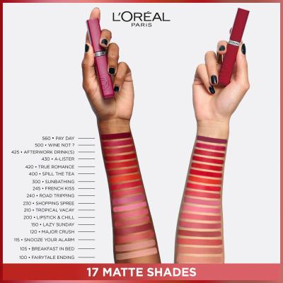 L&#039;Oréal Paris Infaillible Matte Resistance Lipstick Ruj de buze pentru femei 5 ml Nuanţă 601 Worth It