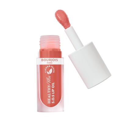 BOURJOIS Paris Healthy Mix Clean &amp; Vegan S.O.S Lip Oil Ulei de buze pentru femei 4,5 ml Nuanţă 5 Coeur Cacao