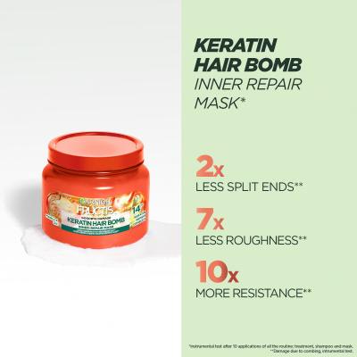 Garnier Fructis Goodbye Damage Keratin Hair Bomb Mască de păr pentru femei 320 ml