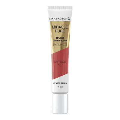 Max Factor Miracle Pure Infused Cream Blush Fard de obraz pentru femei 15 ml Nuanţă 07 Warm Sienna