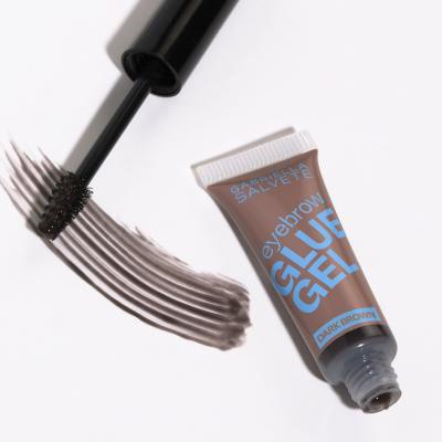 Gabriella Salvete Denim Story Brow Style Eyebrow Glue Gel Mascara sprâncene pentru femei 6 ml Nuanţă Dark Brown