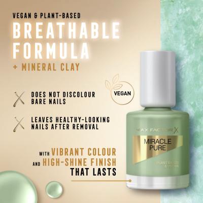 Max Factor Miracle Pure Lac de unghii pentru femei 12 ml Nuanţă 580 Lucky Jade