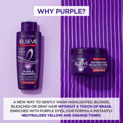 L&#039;Oréal Paris Elseve Color-Vive Deep Purple Mask Mască de păr pentru femei 250 ml