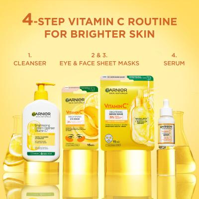 Garnier Skin Naturals Vitamin C Brightening Eye Mask Mască de ochi pentru femei 1 buc