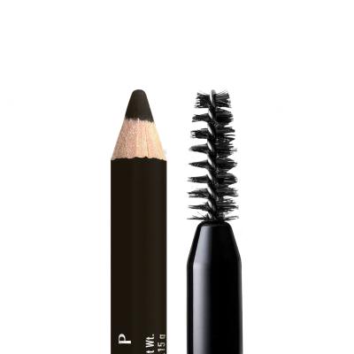 NYX Professional Makeup Powder Louder Brow Pencil Creion pentru femei 1,15 g Nuanţă 09 Black