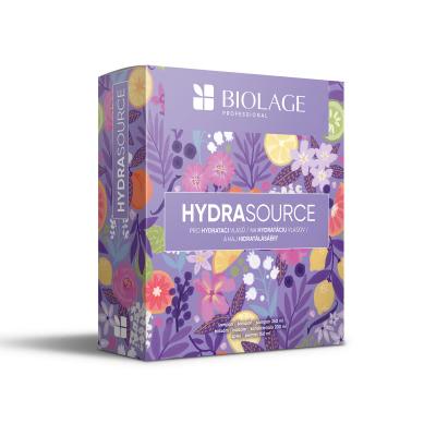 Biolage Hydra Source Set cadou Șampon Hydra Source 250 ml + balsam Hydra Source 200 ml + ulei pentru păr All-In-One Multi-Benefit Oil 125 ml