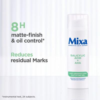 Mixa Salicylic Acid + AHA Anti-Imperfection Mattifying Gel Cremă gel pentru femei 50 ml