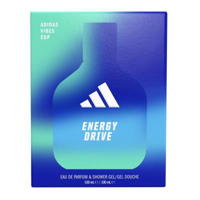 Adidas Vibes Energy Drive Set cadou Apă de parfum 100 ml + gel de duș 100 ml