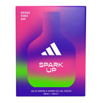 Adidas Vibes Spark Up Set cadou Apă de parfum 100 ml + gel de duș 100 ml