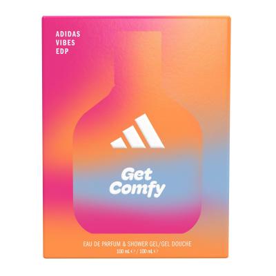 Adidas Vibes Get Comfy Set cadou Apă de parfum 100 ml + gel de duș 100 ml