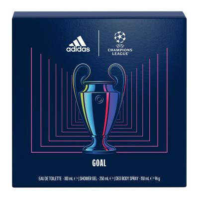 Adidas UEFA Champions League Goal Set cadou Apă de toaletă 100 ml + gel de duș 250 ml + deodorant 150 ml