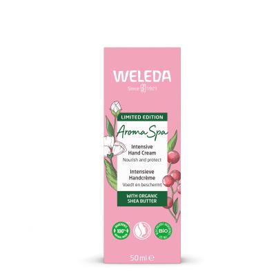 Weleda Aroma Spa Pink Pepper + Rock Rose Intensive Hand Cream Cremă de mâini pentru femei 50 ml