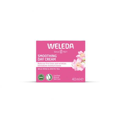 Weleda Wild Rose &amp; White Tea Smoothing Day Cream Cremă de zi pentru femei 40 ml