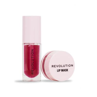 Makeup Revolution London Cherry Lip Care Set Set cadou Ulei de buze Glaze Lip Oil 4,5 ml Cherry + mască de buze Lip Mask 4 g Cherry