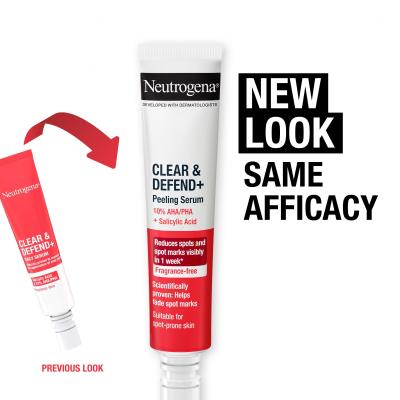 Neutrogena Clear &amp; Defend+ Peeling Serum Ser facial 30 ml