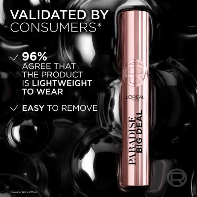 L&#039;Oréal Paris Paradise Big Deal Mascara pentru femei 9,9 ml Nuanţă Black