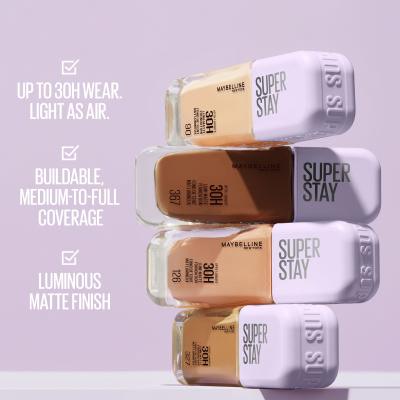 Maybelline Super Stay Lumi-Matte Foundation Fond de ten pentru femei 35 ml Nuanţă 126