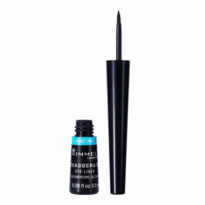 Rimmel London Exaggerate Waterproof Tuș de ochi pentru femei 2,5 ml Nuanţă 003 Black