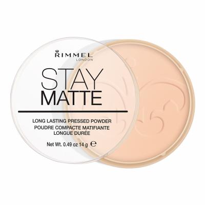 Rimmel London Stay Matte Pudră pentru femei 14 g Nuanţă 006 Warm Beige