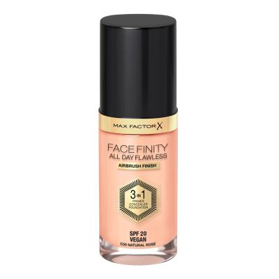 Max Factor Facefinity All Day Flawless SPF20 Fond de ten pentru femei 30 ml Nuanţă C50 Natural Rose