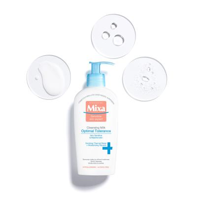 Mixa Optimal Tolerance Soothing Cleansing Milk Lapte de curățare pentru femei 200 ml