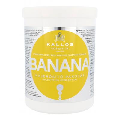 Kallos Cosmetics Banana Mască de păr pentru femei 1000 ml