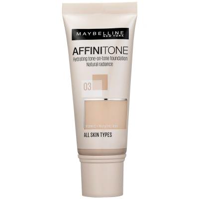 Maybelline Affinitone Fond de ten pentru femei 30 ml Nuanţă 03 Light Sand Beige