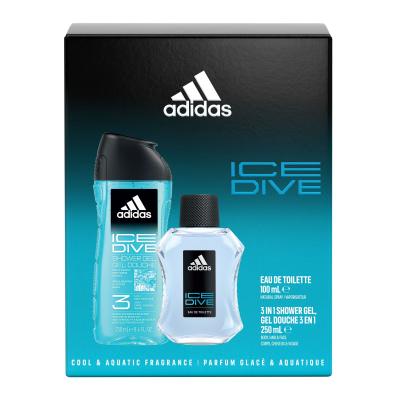 Adidas Ice Dive Set cadou EDT 100 ml + Gel de dus 250 ml