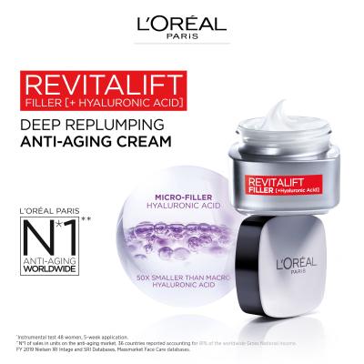 L&#039;Oréal Paris Revitalift Filler HA Cremă de zi pentru femei 50 ml