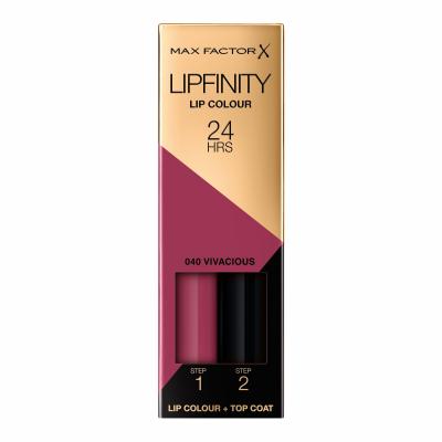 Max Factor Lipfinity 24HRS Lip Colour Ruj de buze pentru femei 4,2 g Nuanţă 040 Vivacious