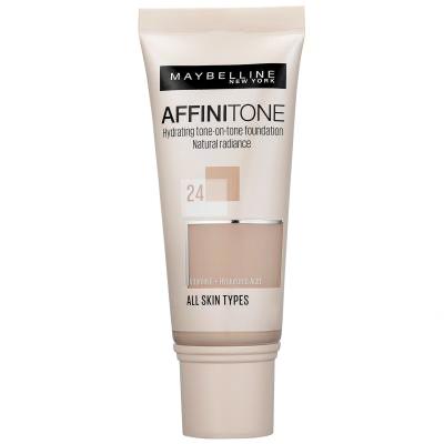 Maybelline Affinitone Fond de ten pentru femei 30 ml Nuanţă 24 Golden Beige