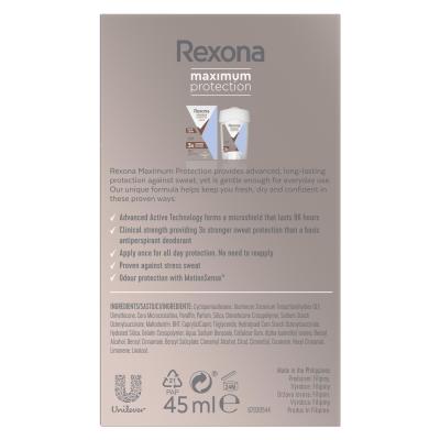 Rexona Maximum Protection Clean Scent Antiperspirant pentru femei 45 ml