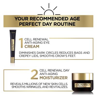 L&#039;Oréal Paris Age Perfect Cell Renew Illuminating Eye Cream Cremă de ochi pentru femei 15 ml