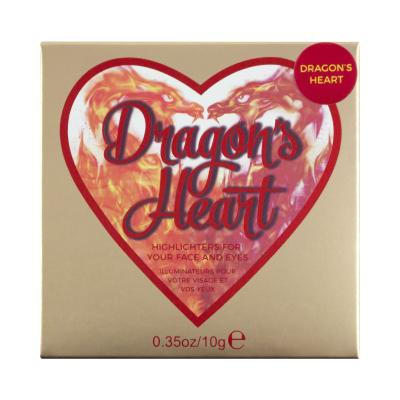 Makeup Revolution London I Heart Revolution Triple Baked Highlighter Iluminator pentru femei 10 g Nuanţă Dragons Heart