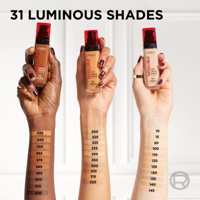 L&#039;Oréal Paris Infaillible 32H Fresh Wear SPF25 Fond de ten pentru femei 30 ml Nuanţă 125