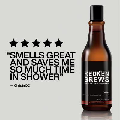 Redken Brews 3-In-1 Șampon pentru bărbați 300 ml