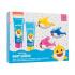 Pinkfong Baby Shark Gift Set Set cadou Spumă de baie Baby Shark 75 ml + șampon și balsam 2in1 Baby Shark 75 ml + jucarie de baie 3 buc