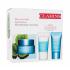 Clarins Hydra-Essentiel Set cadou Cremă de zi Hydra-Essentiel 50 ml + mască de față SOS Hydra 15 ml + exfoliant pentru față Fresh Scrub 15 ml